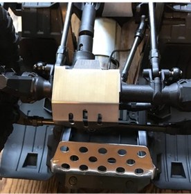 Resim Geekyou Rc Araba Vurgu Koruması Seti - 5 Parça Çelik Zırh, Trax4 1/10 Ve Range Rover Defender İçin 