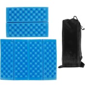 Resim Outdoor Foldable Cushion Stadium Seat Cushion Family Friends Use Blue 38X27X15CM Portable Durable 2Pcs 