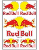 Resim Redbull Sticker Seti A4 