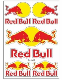 Resim Redbull Sticker Seti A4 