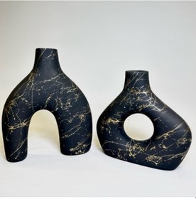 Resim 2 'li Modern Vazo Set Gaga-1207 