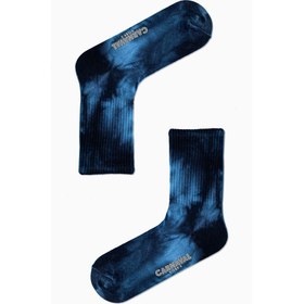 Resim Carnaval Socks Siyah Beyaz Batik Spor Çorap 