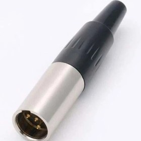 Resim Mini Canon Xlr 3 Pin Erkek Jack Fiş 10X47MM 
