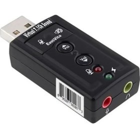 Resim Blueway 7.1 Ses Kartı Sound Efektli USB 2.0 Çevirici Dönüştürücü 