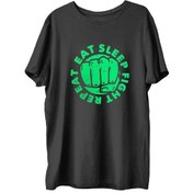 Resim Top Glory Eatsleep Baskılı Penye Boks Sporcu T-Shirt (532149973) 