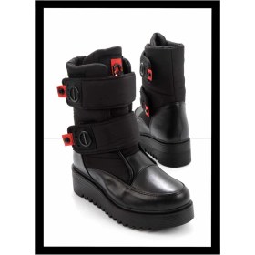 Resim Bambi Siyah Hakiki Deri Kadın Bot & Bootie K02724986303 