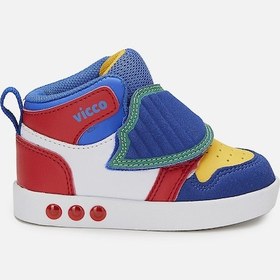 Resim Vicco Ufo Işıklı Erkek İlk Adım Saks Mavi Bot Saks Mavi 