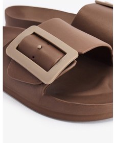 Resim Penti Big Buckle Terlik Kahverengi 