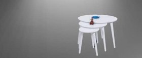 Resim Zigon Osm 13274 ELİPS MODEL Kayın Retro Ayak Parlak Beyaz Lake Demonte El Yapım 