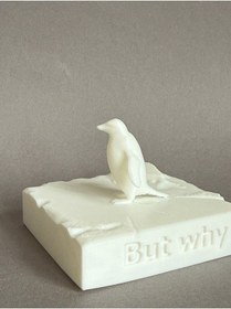 Resim Nihilist Penguen "ama Neden" - Viral Meme Heykeli 