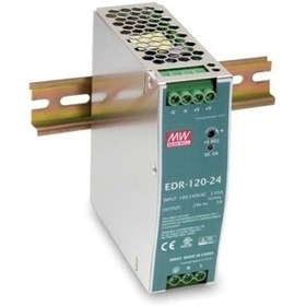 Resim Meanwell Edr-120-24 120W 5 Amper Trafo Ray Tip Güç Kaynağı 
