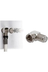 Resim Electroon F Konnektör L Fiş 90 Derece 100ADET 