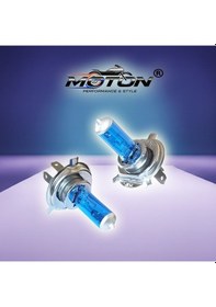 Resim H4 Motosiklet Far Ampulü 12v 35/35w P43 Beyaz Işık 2 Adet 