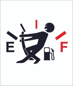 Resim Avery Dennison Sticker Yakıt Göstergesi Depo Kapağı Sticker 