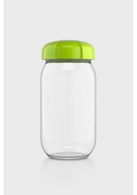 Resim Renga Rhea 1000 Ml Yeşil Kapaklı Cam Kavanoz 131012 