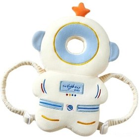 Resim Samdoo Bebek Kafa Koruyucu Mochila - Yumuşak Köpük Dolgulu, Çarpılmaları Azaltan, Yıkama Kolay Astronot Desenli Külot Çantası Çok Renkli 