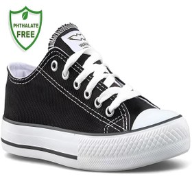 Resim Waves 700 Numara 37 Converse Style Ünisex Keten Sneaker Ayakkabı SİYAH_BEYAZ 
