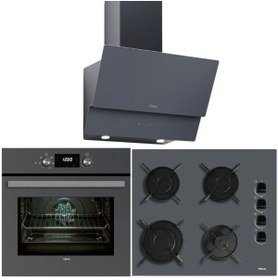 Resim Teka Ankastre Gri Set [atv 60 Pro St Gri - Gbe 64002 Kb St Gri - Hak 625 St Gri] 