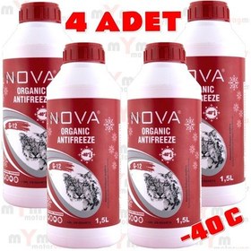 Resim Nova -40 Derece Kırmızı G12 Antifriz 1.5Litre X4 