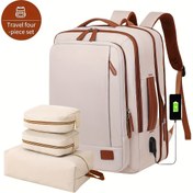 Resim Uçak İçin Taşınabilir Sırt Çantası, 40L Kişisel Eşya Çantası, Genişletilebilir Hafta Sonu Seyahat Çantası, Kolej ve Ofis İçin, EasyJet Uçuş Çantası, Okula Dönüş Hediyesi, Spor Tasarım, Fonksiyonel Sırt Çantası, Yüksek Kaliteli Kumaş, Hafif Yapı, USB Şarjlı Laptop Çantası, Haftalık Maceraperestler İçin, Sık Seyahat Edenler 
