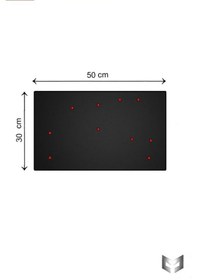 Resim Yiğit Metal Mıknatıslı Pano Siyah Ofis/çalışma Odası İçin Mıknatıs Hediyeli Metal Magnet Hatıra Panosu 50x70cm 50 x 30 CM 