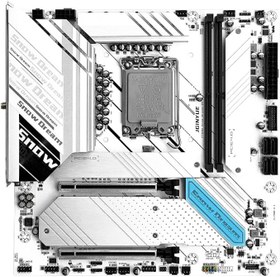 Resim Z790M Snow Dream D5 Intel Z790 Chıpset Ddr5 8000 Mhz(Oc) 1700 Soket mAtx Gamıng Anakart 