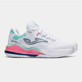 Resim Joma Tspıls2602om Spin Lady Toprak Kort Kadın Padel Ayakkabısı Beyaz/pembe 