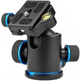 Resim Jeemson Andoer Tb81x Aluminyum Top Kafa: 360 Pano, 10kg Yük, Torklu, Ölçekli Taban, Denge Baloncukları, 1/4" & 3/8" Bağlantı, Hızlı Montaj Plakası 