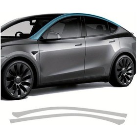 Resim Meridiangoods Paıntvılle Yüksek Dayanımlı Tpu Tesla Model Y 2020-2024 Çizilme Darbeye Dayanıklı Koruma Filmi 2 Parça 