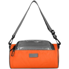 Resim Mufunye Gidona Takılan Çanta Bisiklet Telefon Çantası 6.5" Telefonlar İçin Dağ Bisikleti Ön Saklama A Turuncu 