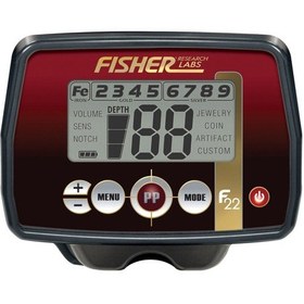 Resim Fısher F22- 22cm Concentric Elips Başlık İle Define Dedektörü 