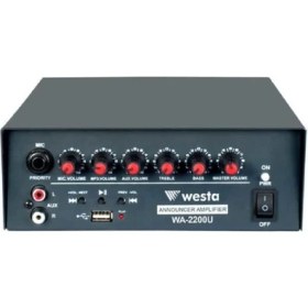 Resim Westa 12V 200W Oto Anfi | Araç Müzik Sistemi Için Güçlü ve Kaliteli Amfi 