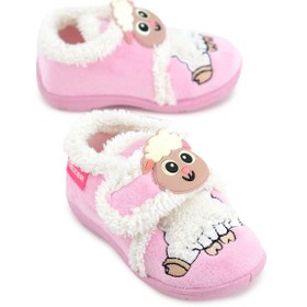 Resim Gezer Bebe Kız Çocuk Kışlık Cırtlı Ayarlanabilir Günlük Okul Kreş Panduf Ayakkabı 