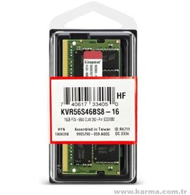 Resim Kingston 16gb Ddr5 5600mhz Cl46 Sodımm Notebook Ram, Bellek 