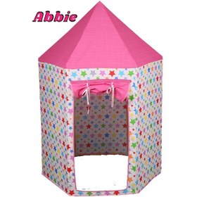 Resim Abbie Yıldızlı Şato Oyun Çadırı Bzi Pembe 