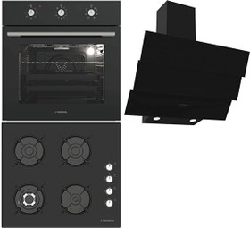 Resim Siyah Ankastre Set (BO O6435C B - BH P6194C B - CH S6532C BB) 