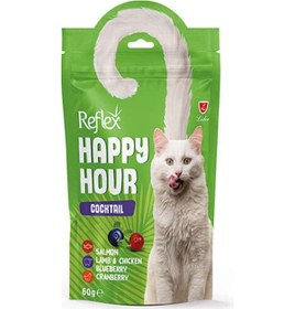 Resim Reflex Happy Hour Kokteyl Kedi Ödül Maması 60 Gram 