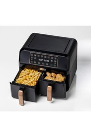 Resim Kenwood HFP70.000BK Dual 8 L Airfryer Sıcak Hava Fritözü 