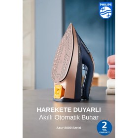 Resim Philips Azur 8000 Yeni Seri Premium Buharlı Ütü, Optimaltemp Teknolojisi, Şık Tasarım +Onerous Mutfak Tartısı 