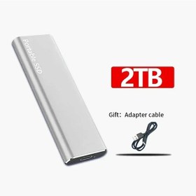 Resim Yeni Taşınabilir Ssd 2 Tb Katı Hal Sürücü Harici Sabit Disk 128 Tb Büyük Kap Silver 2tb Diğer 