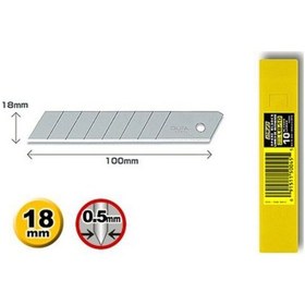 Resim Olfa Lb-10 Büyük Yedek Bıçak 10 Lu 