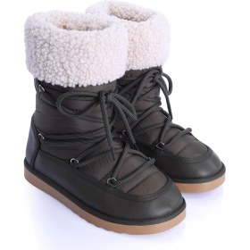 Resim Getcho Rozanna Kadın Paraşüt Kumaş Haki Kar Botu 