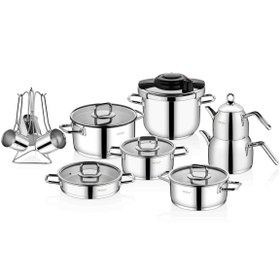 Resim Arow DC2.TR-4344 Amber 16 Parça Çelik Çeyiz Seti 