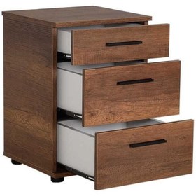Resim Adore Mobilya Trendline 3 Çekmeceli Komodin-koyu Ceviz(oslo Ceviz) 40x57x39 Cm (gxyxd) 