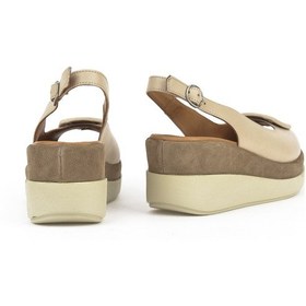 Resim Ziya, Kadın Hakiki Deri Topuklu Sandalet 151992z21010s Bej 151992z21010s 340 Bej 