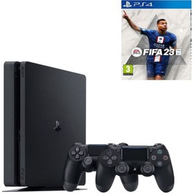 Resim Sony Ps4 1 Tb Slim Kasa+ Fifa23 + 2 Adet V2 Kol Teşhir Ürün 12 Ay Garanti 