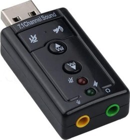 Resim Harici Usb 7.1 Kanal Usb 3.5 Mm Ses Kartı Jack Dönüştücü 