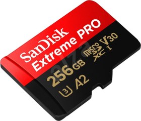 Resim Sandisk Extreme Pro 256gb 200/140mb/s Microsdxc Uhs-ı Adaptörlü Hafıza Kartı Sdsqxcd-256g-gn6ma 