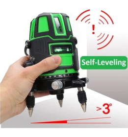 Resim Stilmax Akülü Otomatik Hizalamalı 360° Yatay Dikey Yeşil Çizgili Çok Fonksiyonlu Lazermetre 