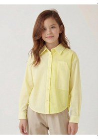 Resim Xo Kids Kız Çocuk Gömlek 4-8 Yaş 38559 Sarı 